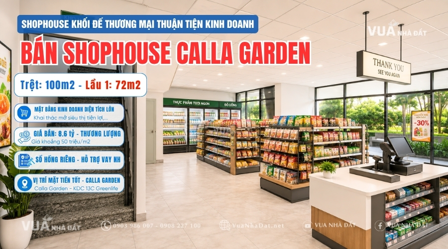 Bán Shophouse Calla Garden