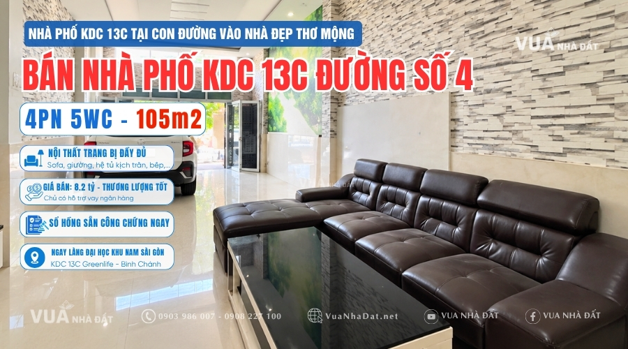 Nhà Phố ĐS 4 KDC 13C