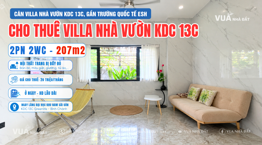 Villa nhà vườn KDC 13C